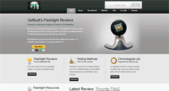 Desktop Screenshot of flashlightreviews.ca