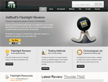 Tablet Screenshot of flashlightreviews.ca